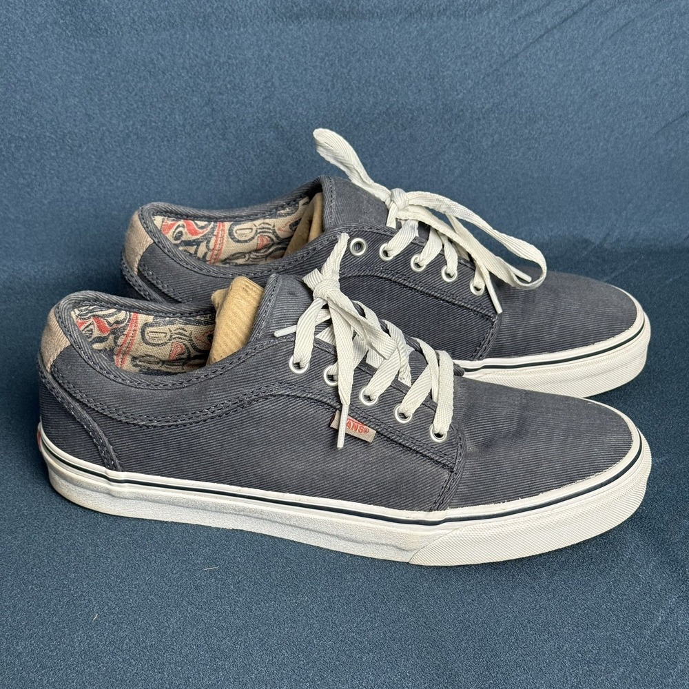 Vans Chukka Low Pro Mens 10.5 Gray UltraCush HD Skate Sneakers Paisley 721356